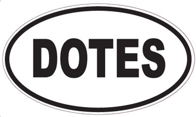 DOTES - Oval Sticker