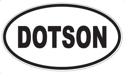 DOTSON - Oval Sticker