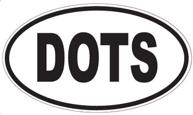 DOTS - Oval Sticker