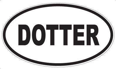 DOTTER - Oval Sticker