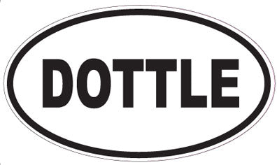 DOTTLE - Oval Sticker