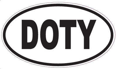 DOTY - Oval Sticker