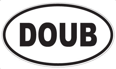 DOUB - Oval Sticker