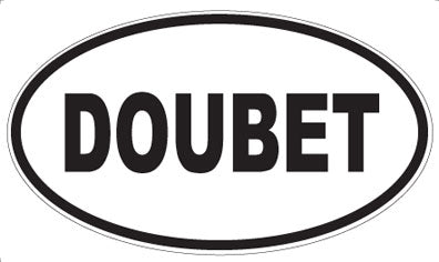DOUBET - Oval Sticker
