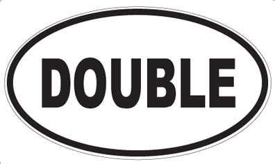 DOUBLE - Oval Magnet