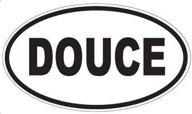 DOUCE - Oval Sticker