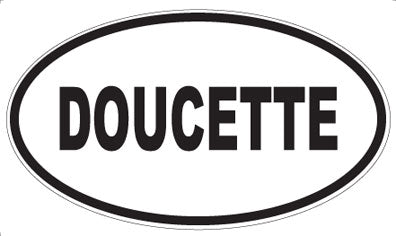 DOUCETTE - Oval Magnet