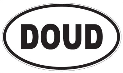 DOUD - Oval Sticker