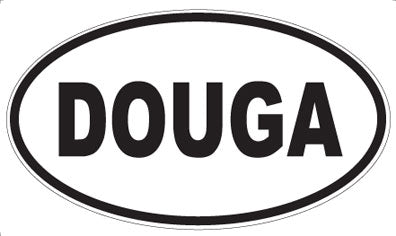 DOUGA - Oval Sticker