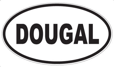 DOUGAL - Oval Sticker