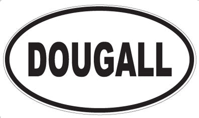 DOUGALL - Oval Magnet