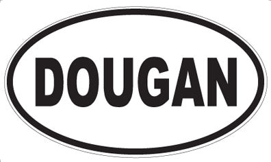 DOUGAN - Oval Sticker