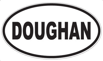 DOUGHAN - Oval Sticker