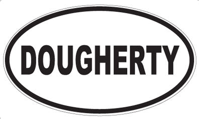 DOUGHERTY - Oval Sticker