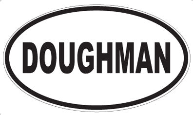 DOUGHMAN - Oval Sticker