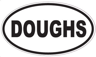 DOUGHS - Oval Sticker