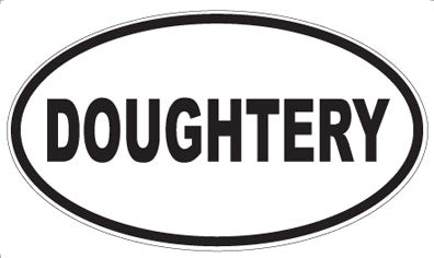 DOUGHTERY - Oval Magnet