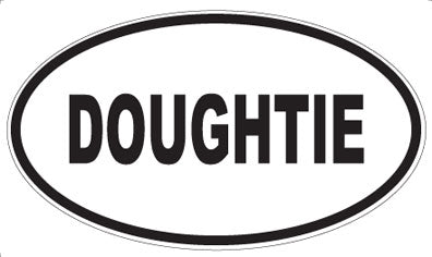 DOUGHTIE - Oval Magnet