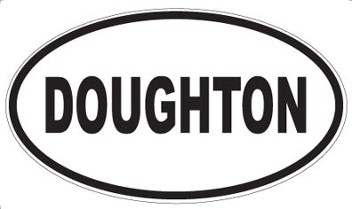 DOUGHTON - Oval Magnet