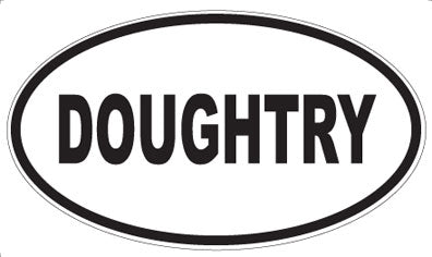 DOUGHTRY - Oval Magnet