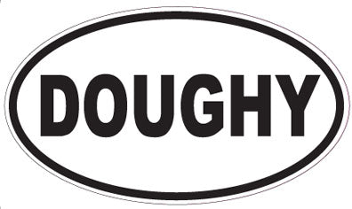 DOUGHY - Oval Sticker