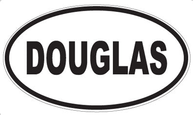 DOUGLAS - Oval Sticker
