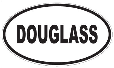 DOUGLASS - Oval Magnet
