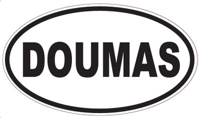 DOUMAS - Oval Sticker