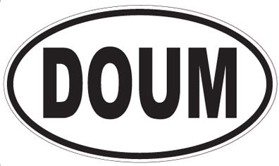DOUM - Oval Sticker