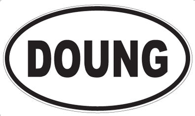 DOUNG - Oval Magnet