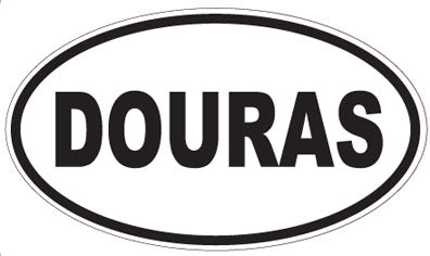 DOURAS - Oval Sticker