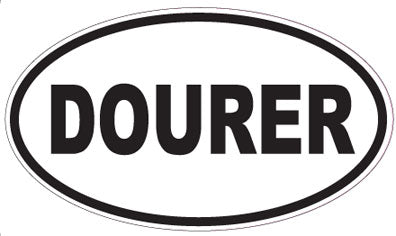 DOURER - Oval Sticker