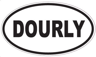 DOURLY - Oval Sticker