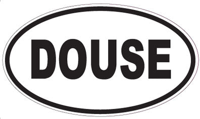 DOUSE - Oval Sticker