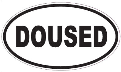 DOUSED - Oval Sticker