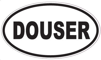 DOUSER - Oval Sticker
