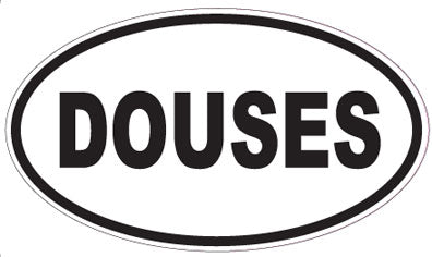 DOUSES - Oval Sticker