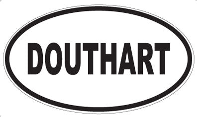 DOUTHART - Oval Sticker