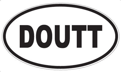 DOUTT - Oval Magnet