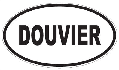DOUVIER - Oval Sticker