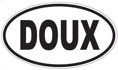 DOUX - Oval Sticker