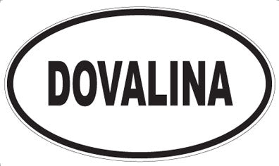 DOVALINA - Oval Sticker