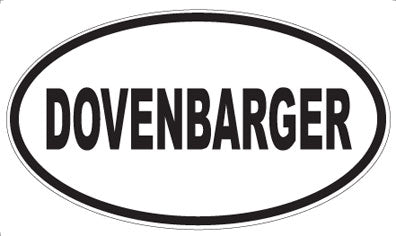 DOVENBARGER - Oval Magnet