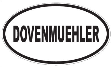 DOVENMUEHLER - Oval Sticker