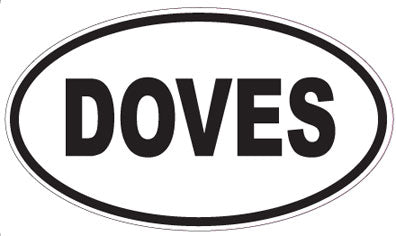 DOVES - Oval Sticker