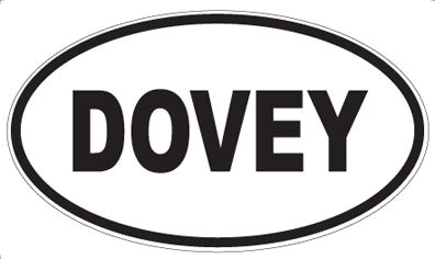 DOVEY - Oval Sticker