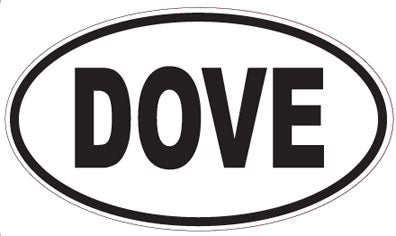 DOVE - Oval Sticker