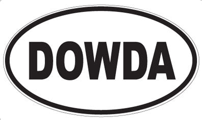 DOWDA - Oval Sticker