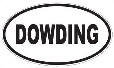 DOWDING - Oval Sticker