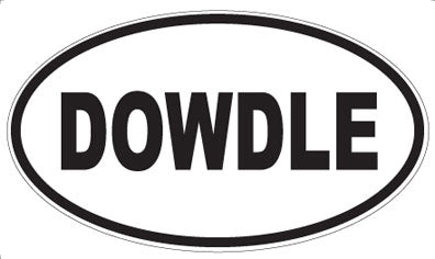 DOWDLE - Oval Magnet